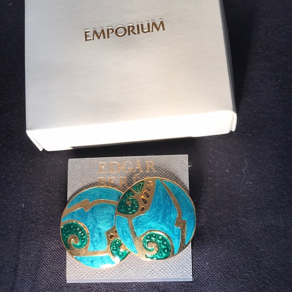 Edgar Berebi Jewelry Vintage Edgar Berebi Enamel Earrings Poshmark